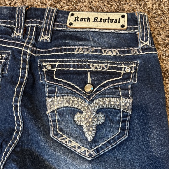 Rock Revival Dark Blue Boot Cut Jeans - Picture 8 of 12